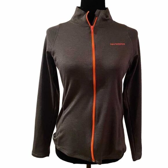New Balance Gray Lightweight Zippered Jacket - Picture 1 of 11